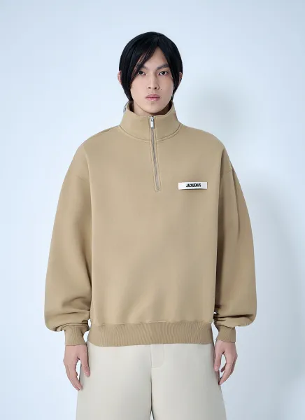 Le Camionneur Gros Grain Zip Sweatshirt