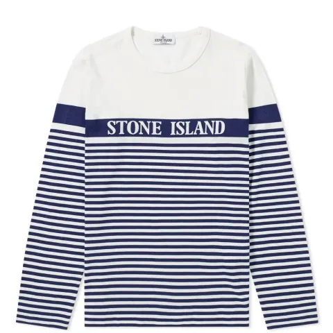 Long Sleeve Stripe Print Tee