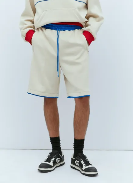 Logo Embossed Basket Shorts