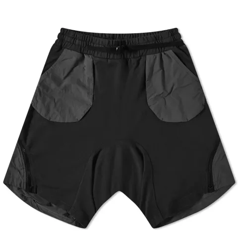 Mixed Fabric Shorts