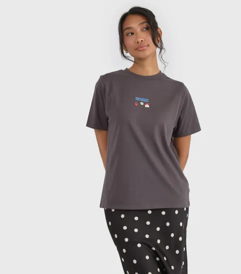 Women's Black Hello Kitty T-Shirt