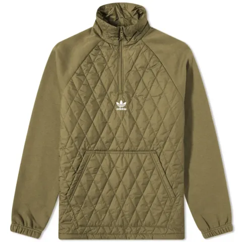Quilted Half Zip Sweat