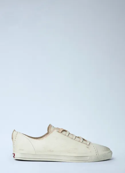 Antiqued Leather Sneakers