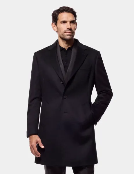 Hawes & Curtis Wool And Cashmere Blend Overcoat