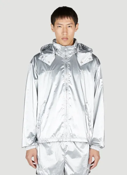 Metallic Anorak Track Jacket