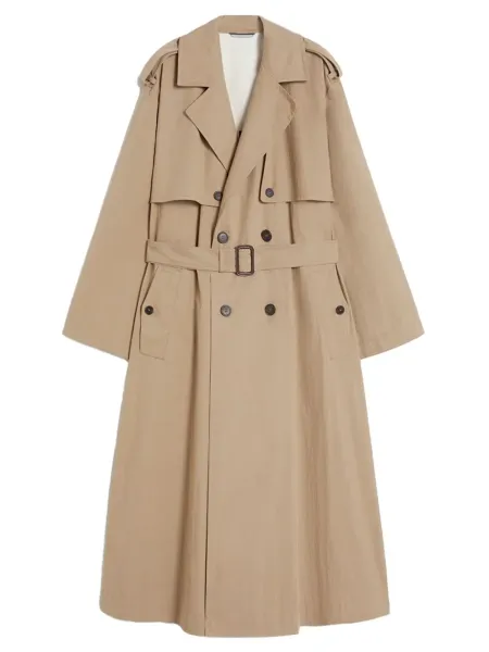 WKDGIUNCHI Trench Coat Hazelnut