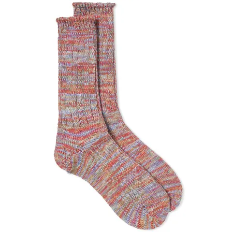 5 Colour Mix Crew Socks