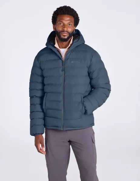 Mountain Warehouse Seasons Faux Fur Lined Padded Jacket Navy