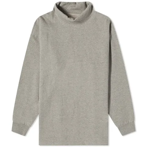 Relaxed Back Logo Mock Neck