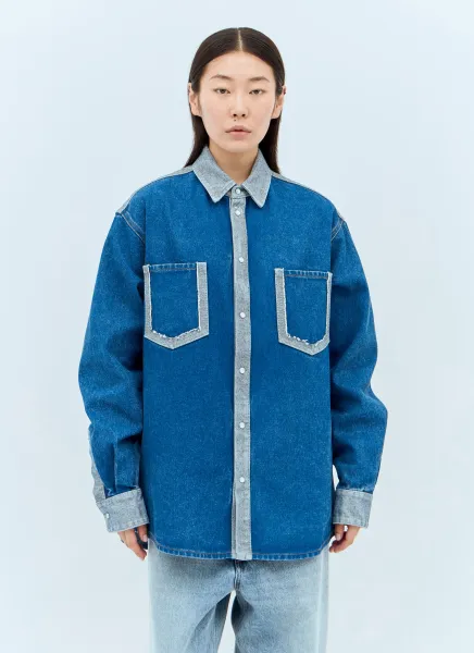 Contrast Denim Shirt