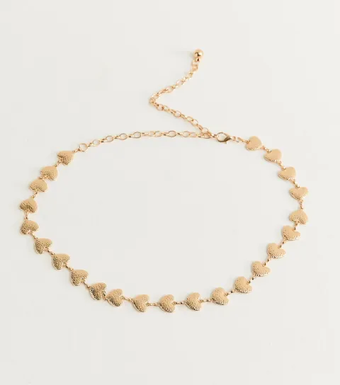 Gold Heart Chain Belt
