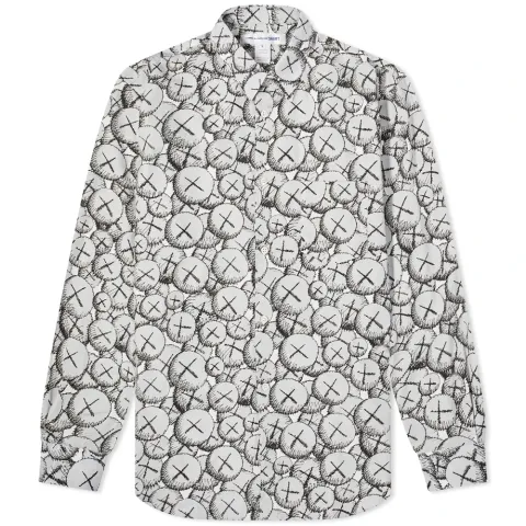 Comme des Garcons SHIRT Poplin Kaws Print Shirt