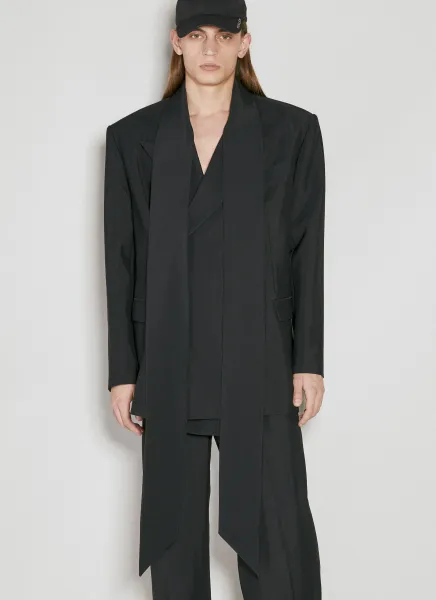 Scarf Tailored Blazer