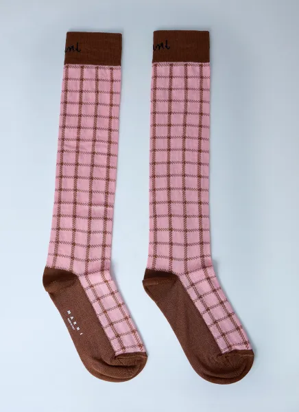 Logo Jacquard Socks