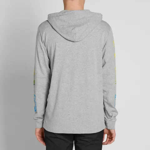 Helmet Print Long Sleeve Hooded Tee