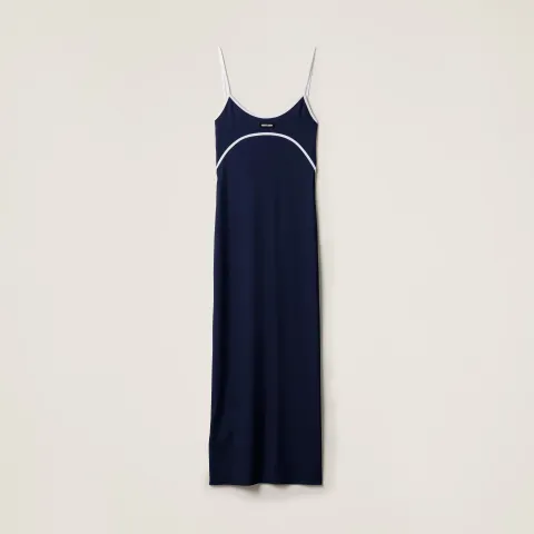 Stretch jersey midi-dress