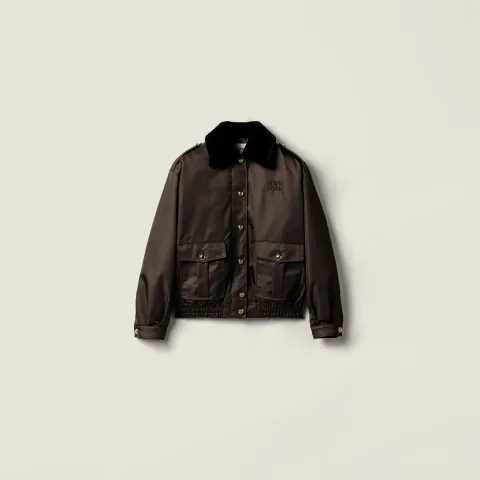 Technical gazar blouson jacket