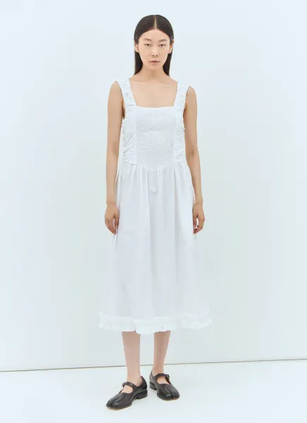 Cotton Poplin Midi Dress