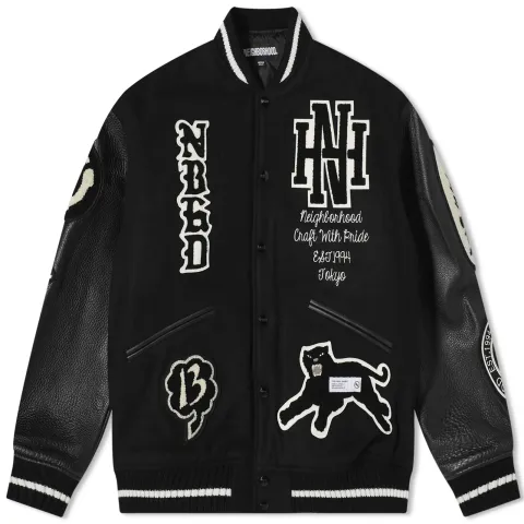 Stadium Wool Leather Varsity Jacket