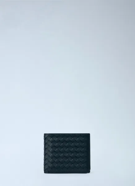 Intrecciato Leather Bi-Fold Wallet