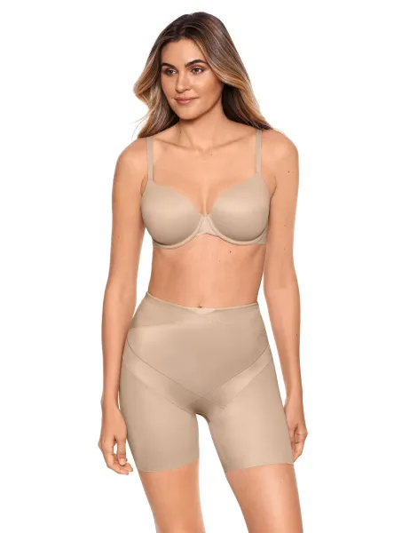Miraclesuit Extra Firm Control Sheer Panelled Shaping Shorts Beige
