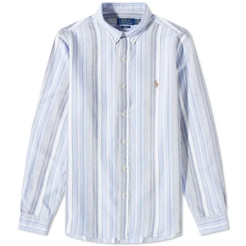 Broad Multi Stripe Button Down Shirt