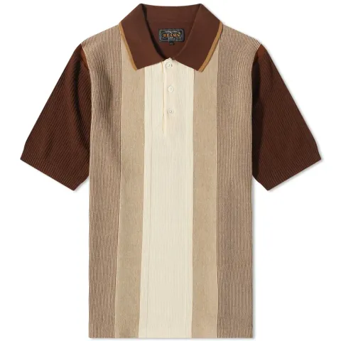 Stripe Knit Polo