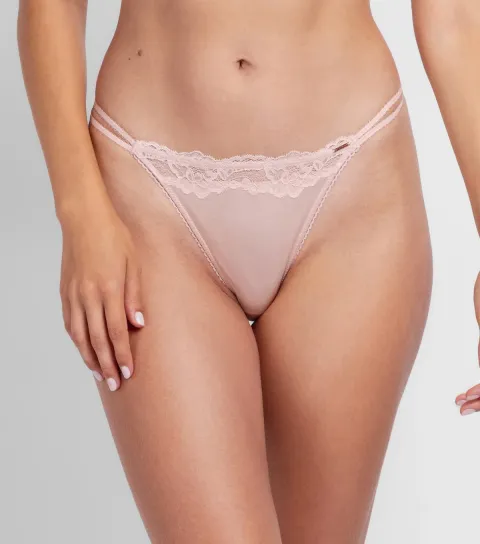 Women's Light Pink Origins Micro String Thong