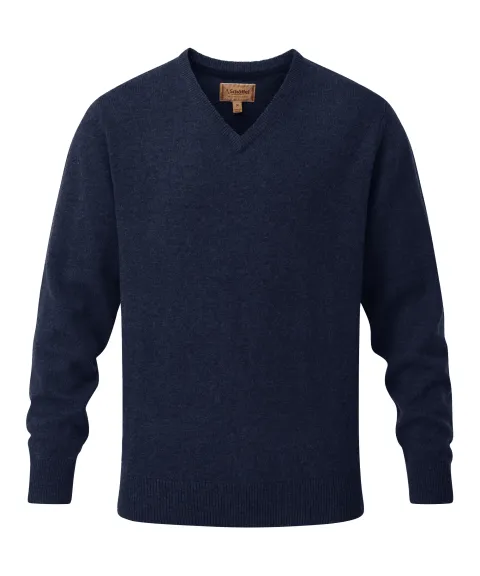 Schöffel Country Lewis Lambswool V Neck Jumper - Navy