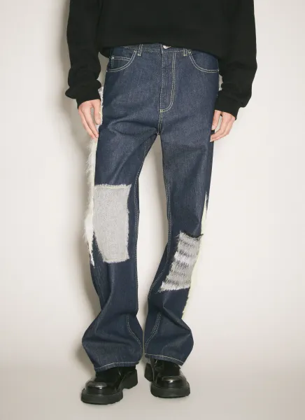 Mohair Panels Jeans