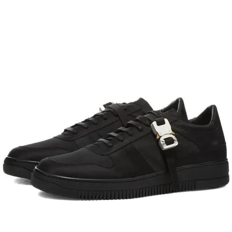 Satin Buckle Low Sneaker