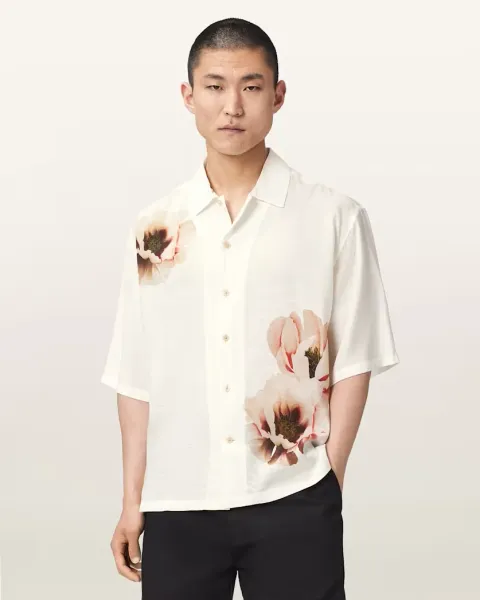 Floraison Short Sleeve Oversized Shirt