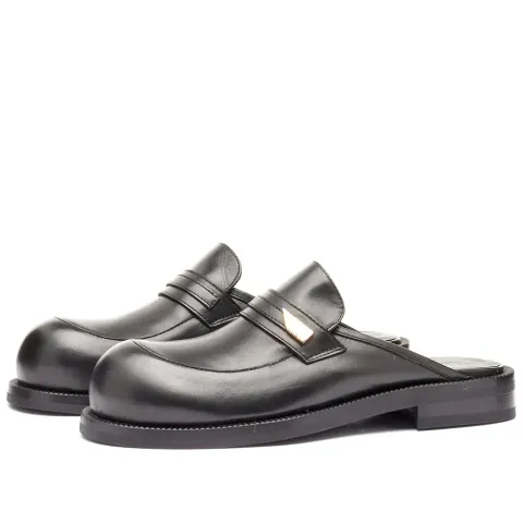 Bulb Toe Mule Shoe