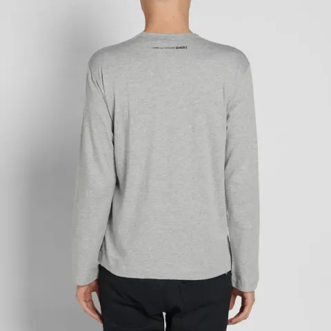 Comme des Garcons SHIRT Long Sleeve Rear Print Logo Tee