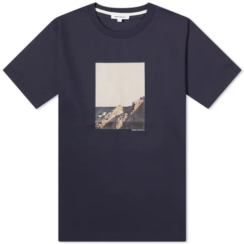 Johannes Organic Cliff Print T-shirt