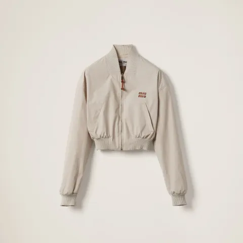 Panama cotton blouson jacket