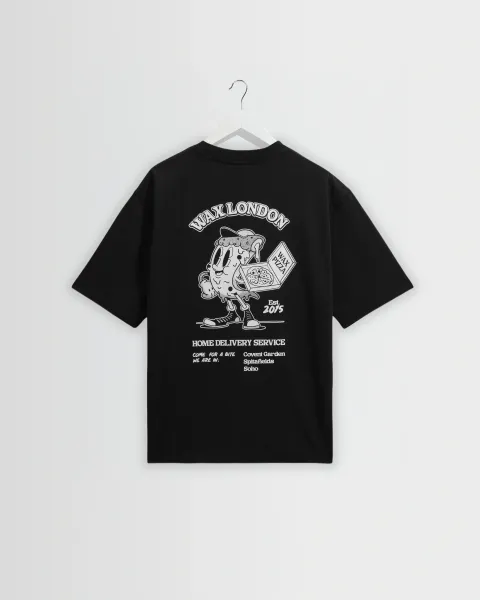 Milton - Black Pizza Delivery Graphic t-Shirt