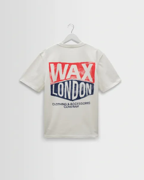Dean - Off White Painted Badge t-Shirt