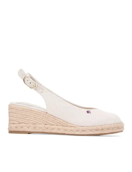 Tommy Hilfiger Wedge Slingback Shoes White