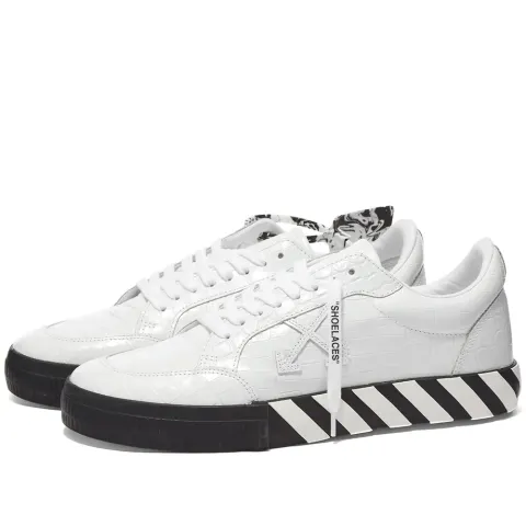 Low Vulcanized Croco Leather Sneaker