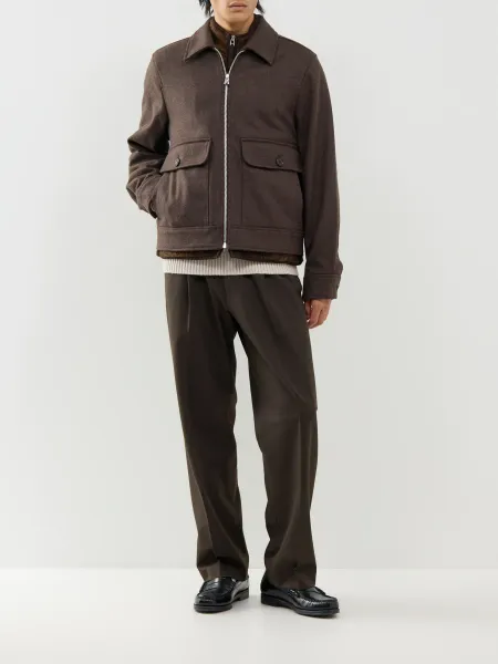 PS Paul Smith Wool-Blend Harrington Jacket