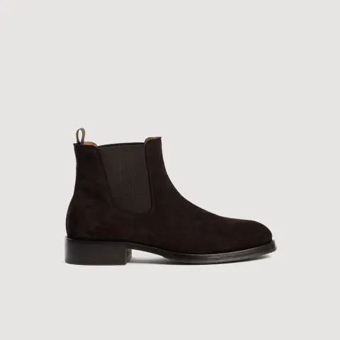 Split leather Chelsea boots
