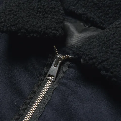 AMI Shearling Collar Teddy Jacket