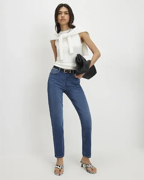 River Island Pull-On Elasticated Sculpt Slim Jeans