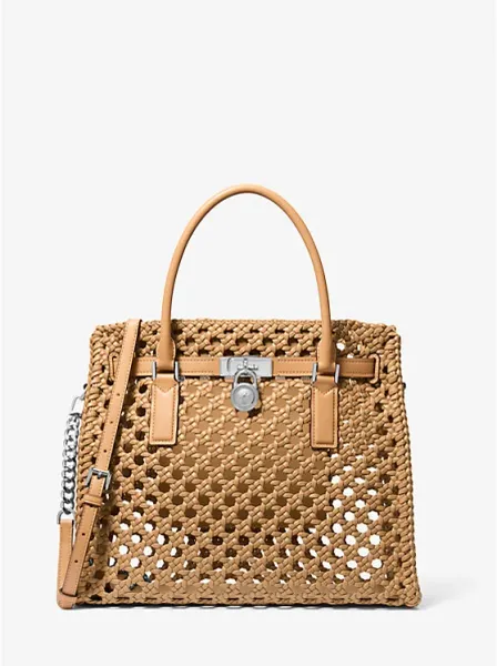 Michael Kors Hamilton Moderne Large Hand-Woven Satchel