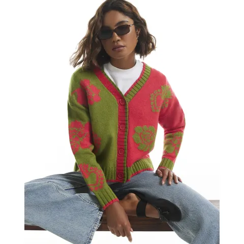 River Island Knit Heart Cardigan