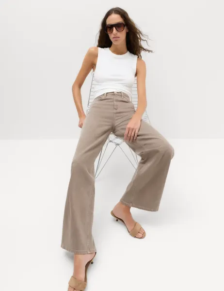 Marks & Spencer The Wide-Leg Jeans Mole