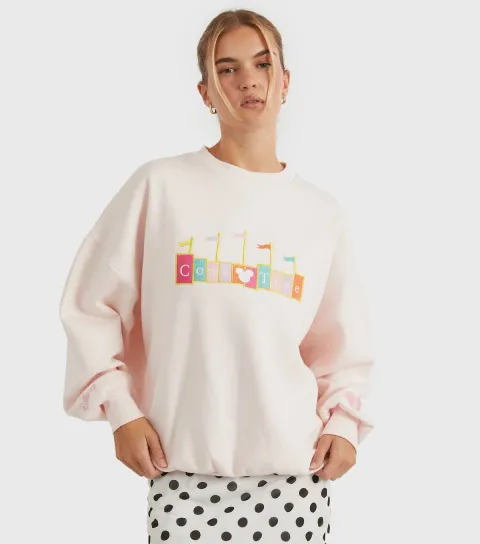Women's Light Pink Disney Where Dreams Do Come True Sweatshirt