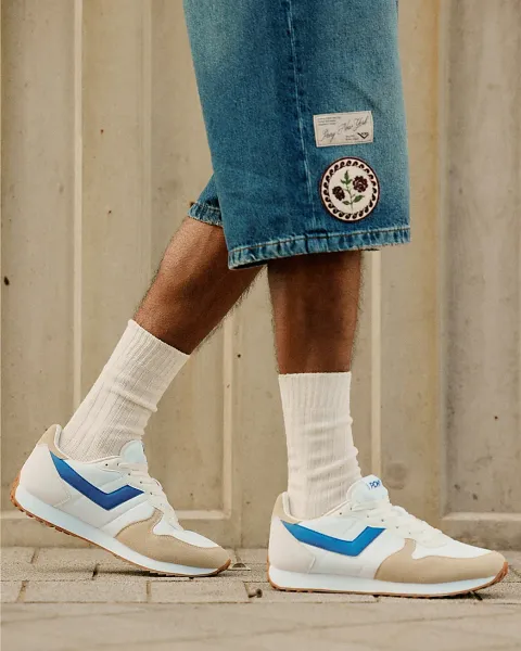 River Island Pony Leather Panel Runner Trainers