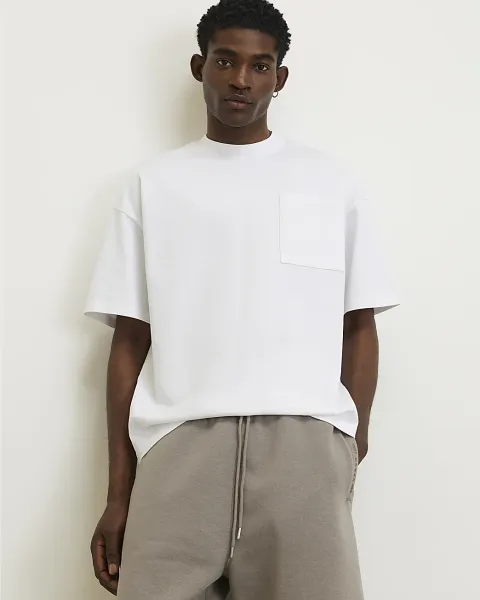 River Island Oversized Fit Pocket T-Shirt